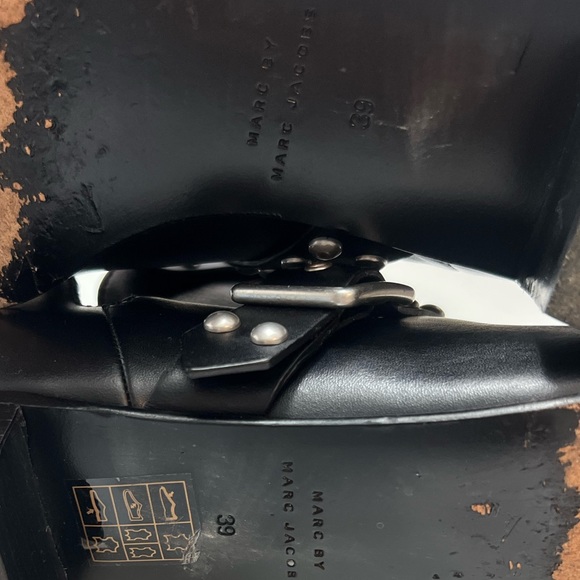 MARC BY MARC JACOBS CARROLL BLACK LEATHER STUDDED ANKLE BOOTIES EUR 39 US 9 - Picture 10 of 10